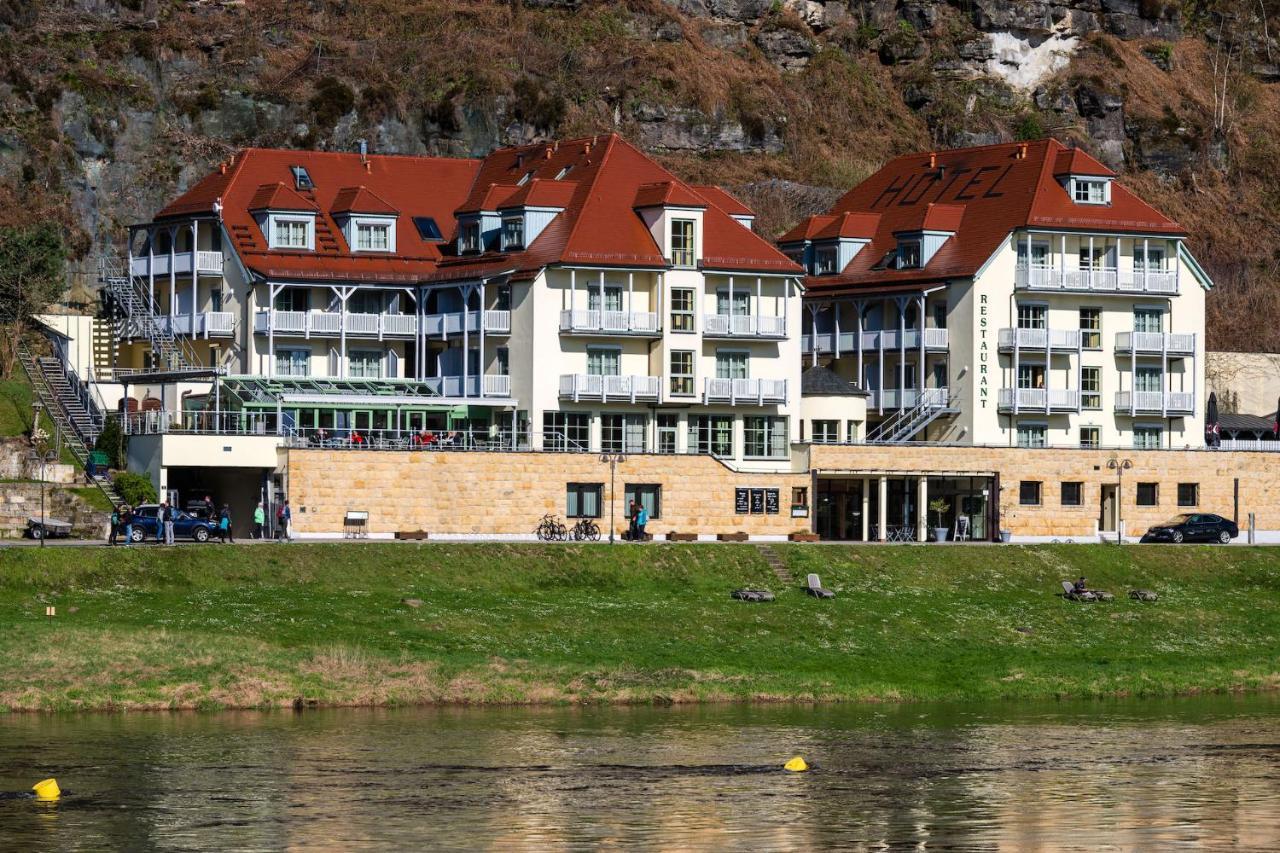 Steiger Hotel Elbschlosschen Rathen Bagian luar foto
